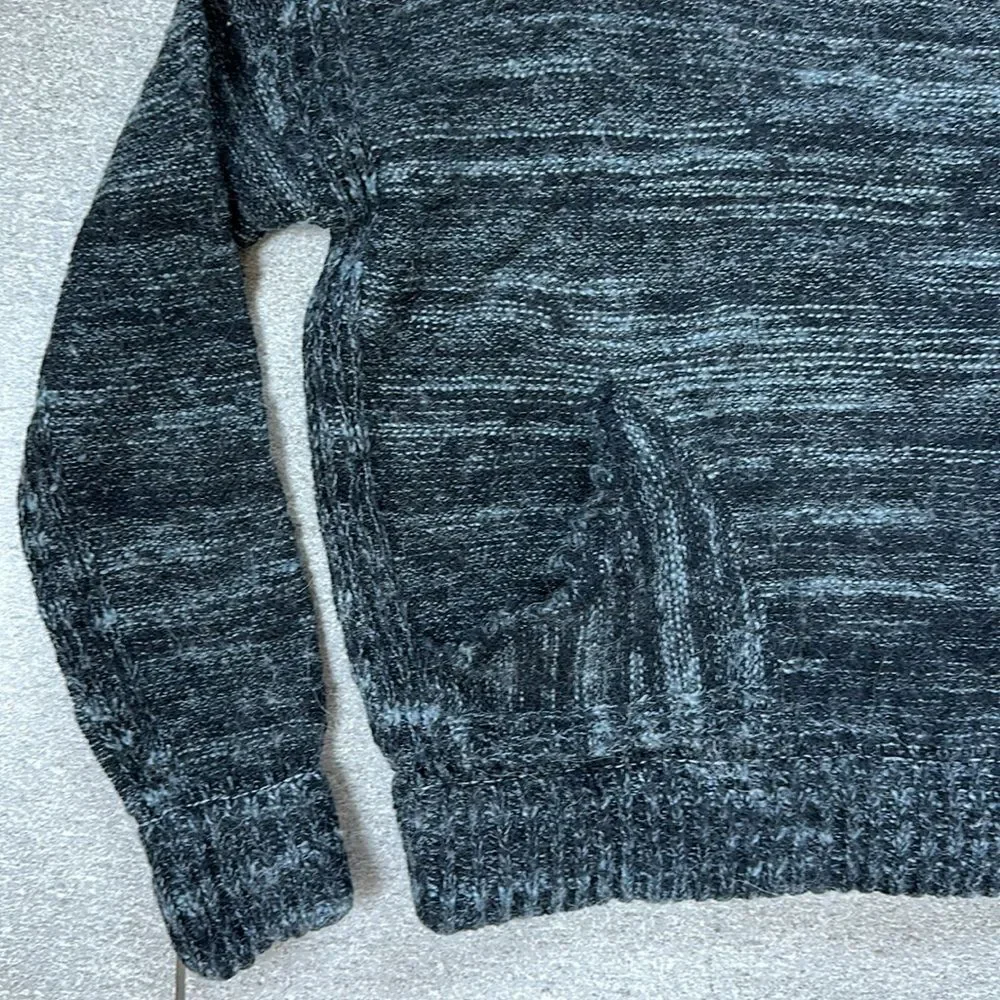 Free People In My Pocket Cropped Boxy Sweater w/ Pockets in Charcoal Grey XS - Picture 6 of 15
